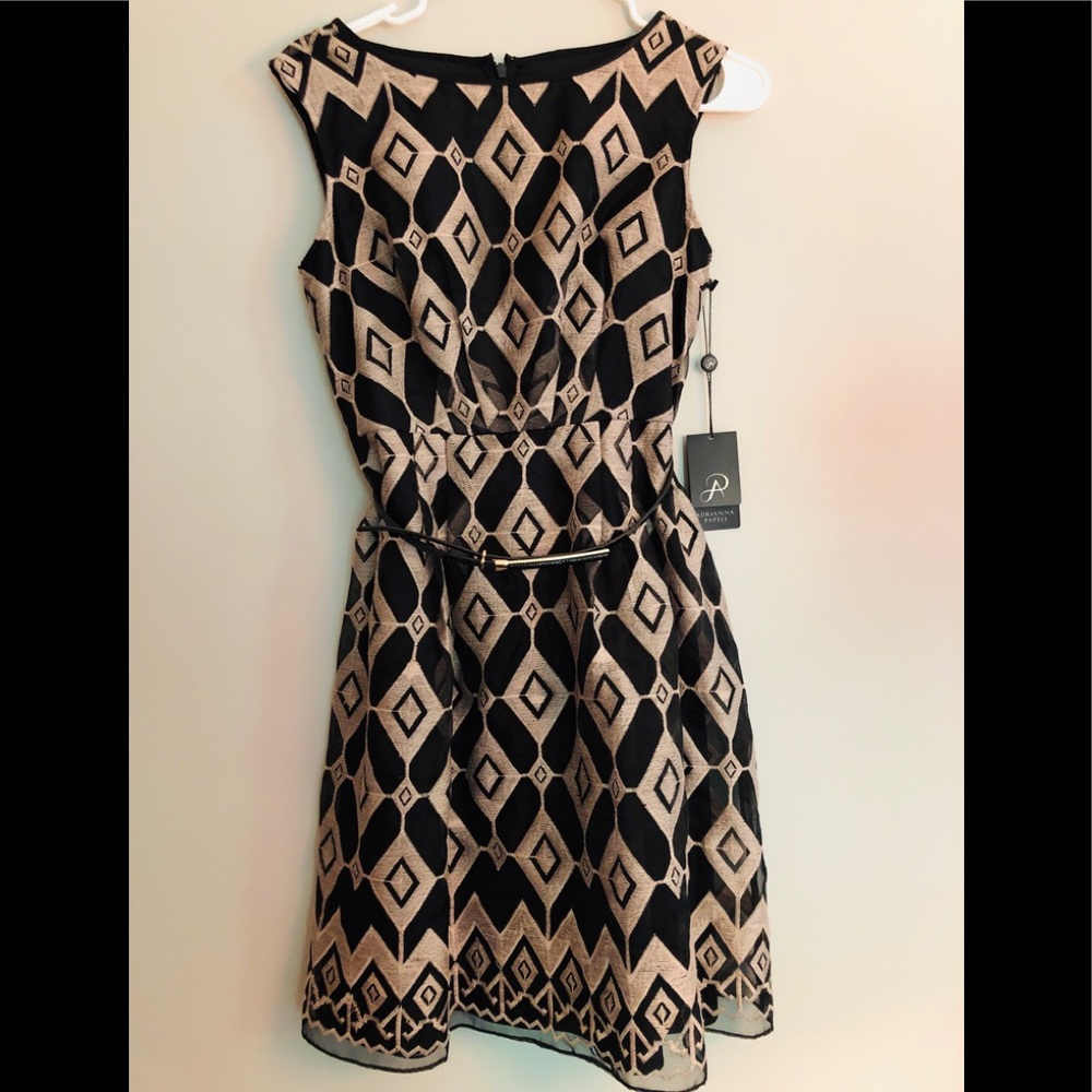 NTW Adrianna Papell A-Line Fit & Flare Sleeveless